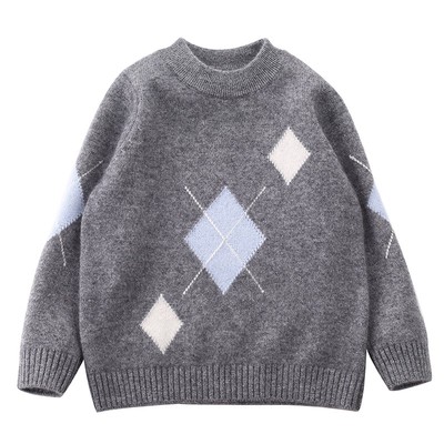 秋冬季男童山羊绒儿童羊绒针织衫
