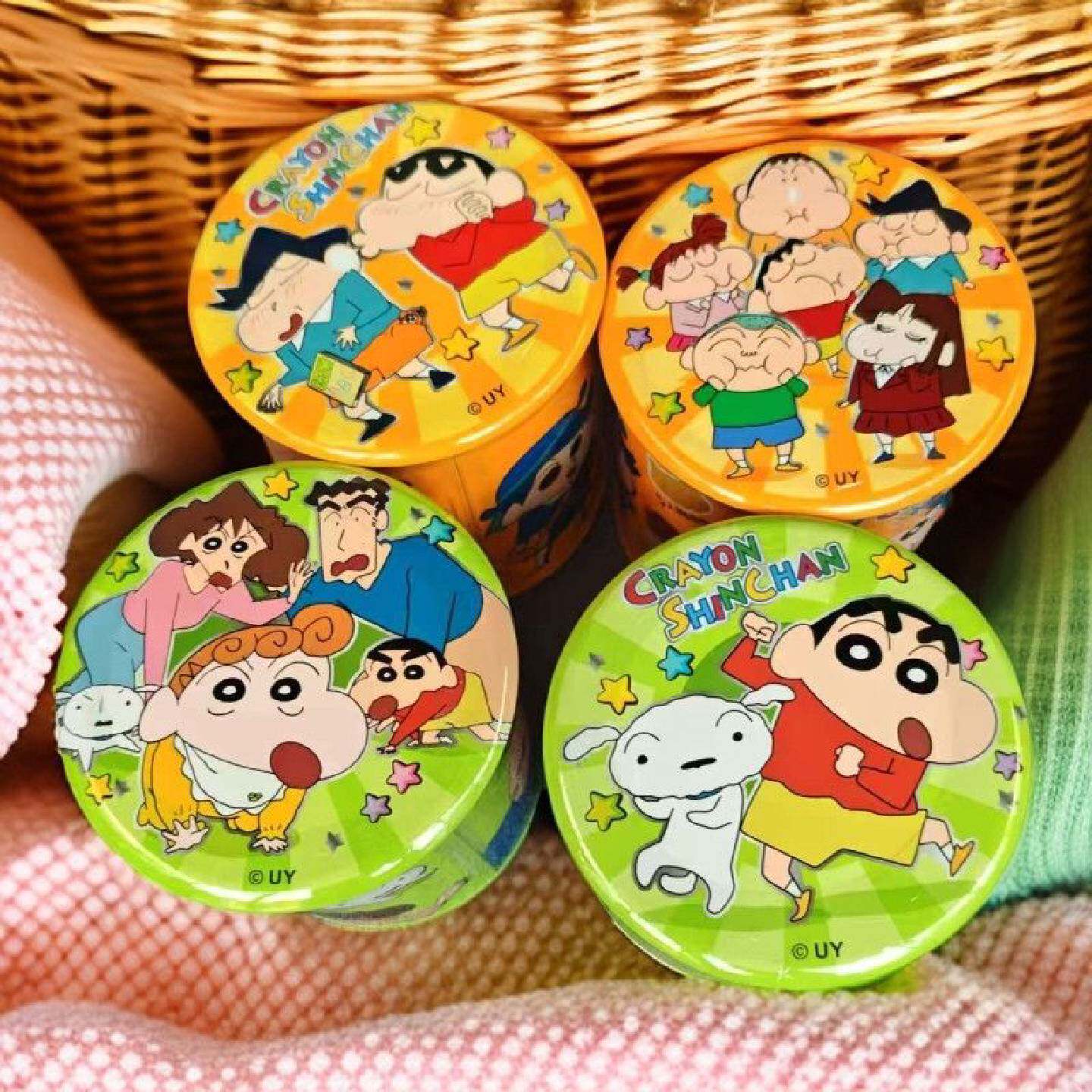 添乐卡通王蜡笔小新联名膨化食品儿童零食吧唧多嘴鱼解馋饼干