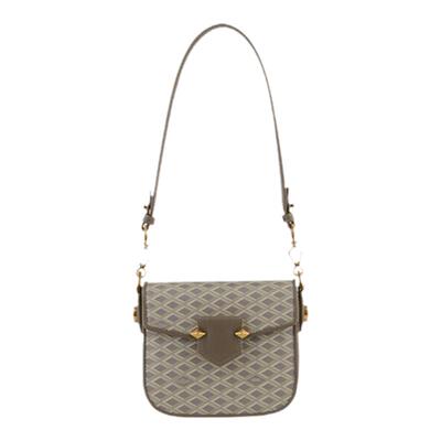 POURCHET/宝榭菱格帆布小猪包