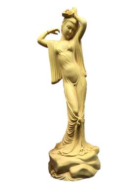 黄杨木雕古代四大美女杨贵妃人物