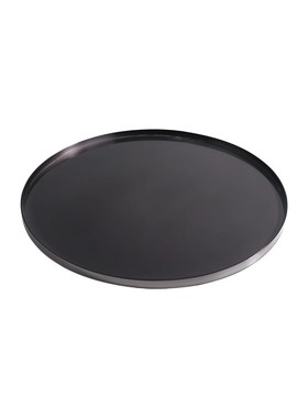 轻奢风黑色样板间餐厅茶几托盘