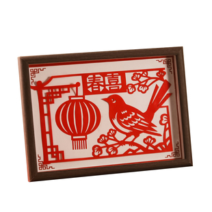 A3A4马年春节剪纸图案底稿学生手工作业材料中国风非遗刻纸窗花