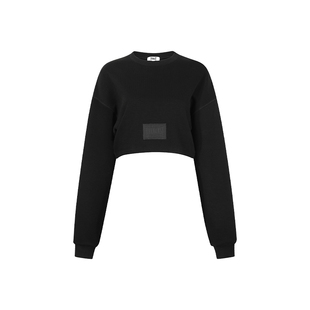 美国EVERLAST拳击训练服女运动罩衫后背开叉短款露脐健身长袖t恤