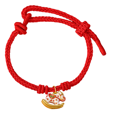 2026生肖马吊坠本命红绳手链礼物