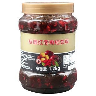 奶茶原料  鲜活优果c桂圆红枣枸杞茶酱 桂圆红枣茶饮料浓缩 1.2kg