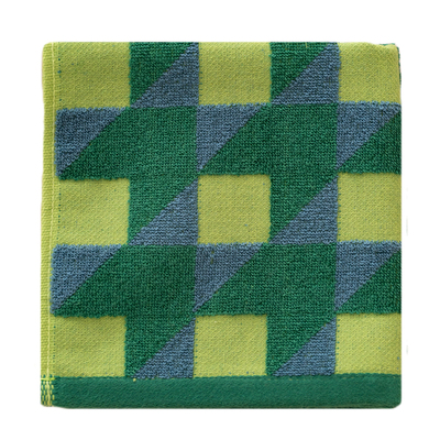 几何立方方巾纯棉100全棉a类