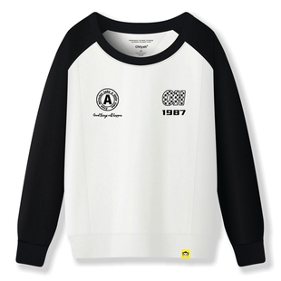 Ohlyah圆领字母1978印花卫衣女2025年秋冬新款学生情侣百搭外套