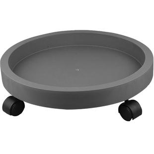 诚信加厚圆形万向轮托盘 塑料花盆底座可移动花盆底托带轮大托盘