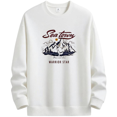 NASA卫衣男士2025新款加绒加厚男生秋冬青少年宽松保暖长袖打底衫