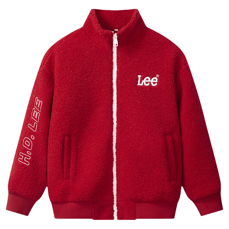 Leekids儿童摇粒绒立领外套