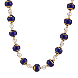 JOYSTONE意大利穆拉诺手工复古琉璃项链多巴胺锁骨链项链复古大气