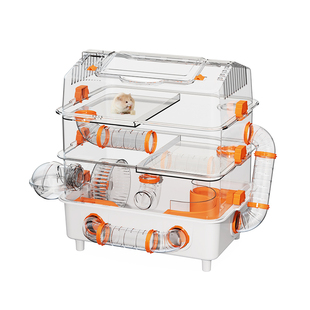 悦小萌仓鼠饲养笼子金丝熊专用超大豪华别墅三层亚克力透明大房子