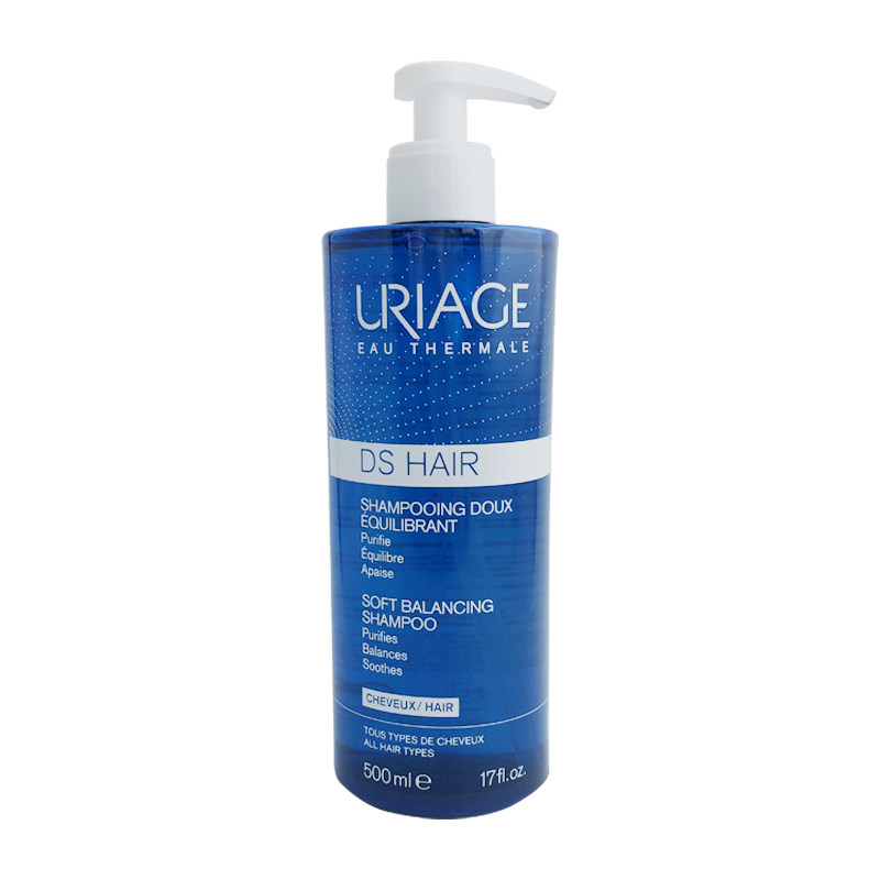 URIAGE/依泉DS脂溢性头皮去屑芷痒洗发水舒缓净化柔顺洗发露500ml