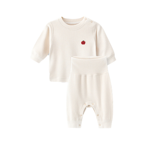 宝宝保暖套装秋冬蓄热婴儿秋衣秋裤男宝女宝居家护肚打底分体内衣