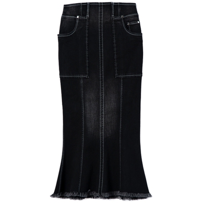 COMMEMOI吕燕设计师牛仔裙鱼尾