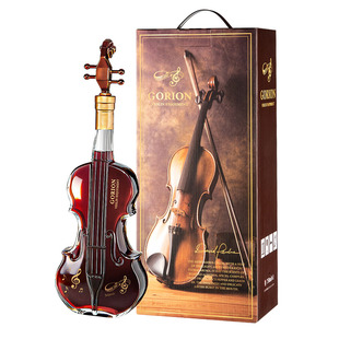 意大利进口红酒小提琴造型艺术干红礼盒过节送礼14.5度正品葡萄酒