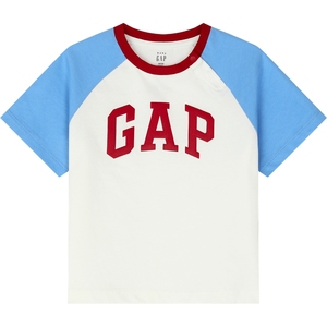 Gap男女幼童2024春夏新款纯棉小熊logo短袖T恤儿童装上衣