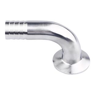 304不锈钢快装皮管弯头90度卡箍式卡盘快开速接宝塔软管竹节弯管