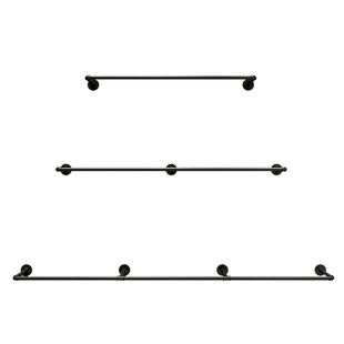 服装店上墙挂衣架侧挂展示架男女装壁挂陈列架正挂衣服杠组合定制