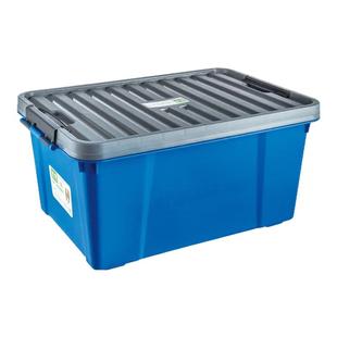 特厚收纳箱塑料箱子食品级整理储物箱扁平款胶箱周转箱带盖收纳盒