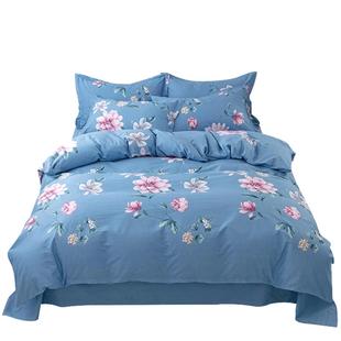 2025新款床单四件套全棉纯棉床上用品套件简约被套被罩220x240cm