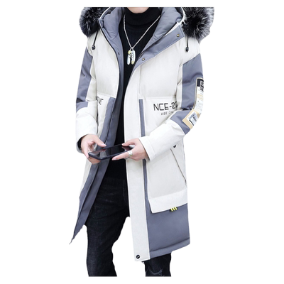 203新款羽绒棉服男士中长潮流