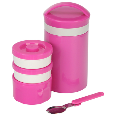 [清仓]日本skater斯凯达不锈钢真空保温杯罐保温保冷餐盒带汤匙