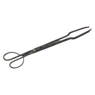 锻打煤球火钳垃圾夹长柄火钳 加长火钳夹木炭夹子 煤炭火钳铁夹子