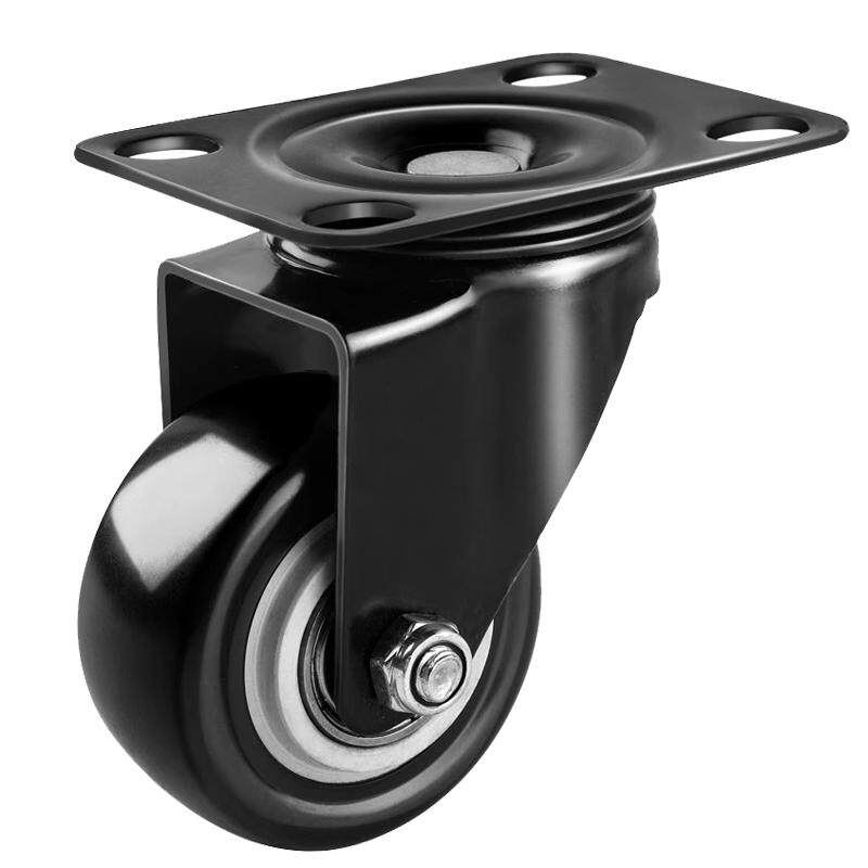 万向轮轮子重型承重滑轮脚轮滚轮小推车带刹车静音转向轮移动底座