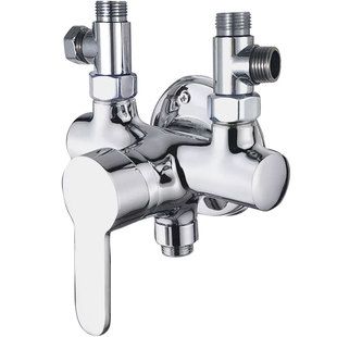 配件配大全电热水器开关混水阀冷热明装分水的水阀三通u型加长