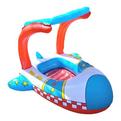 游泳圈艇飞机遮阳棚儿童船座圈