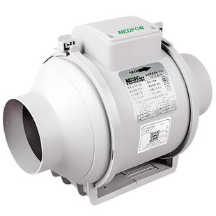 绿岛风管道抽风机强力静低音厨房换气排油烟风机家用卫生间排气扇