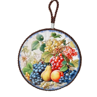 伯爵夫人。田园陶瓷锅垫家用餐桌垫厨房防烫垫软木隔热垫装饰墙饰