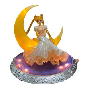 011号星空美少女唯美月亮美少女战士水冰月手办模型摆件发光夜灯