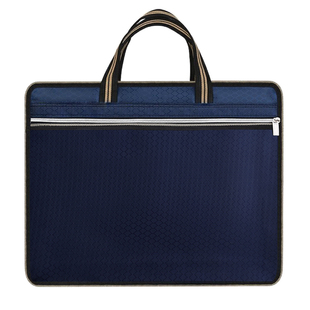 装烟酒文件袋定制印字收纳文件包大容量帆布拉链袋会议手提公文包