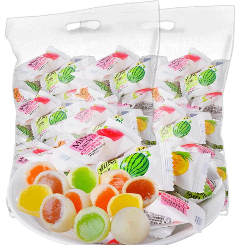 糖果脆皮鲜乳球零趣喜糖散装