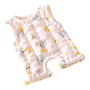 新生婴儿纯棉花护肚宝宝连腿护肚子防着凉加厚保暖四季夏半背肚兜