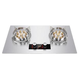 卓得猛火燃气灶纯不锈钢双灶家用定时煤气炉天然气液化气台嵌两用