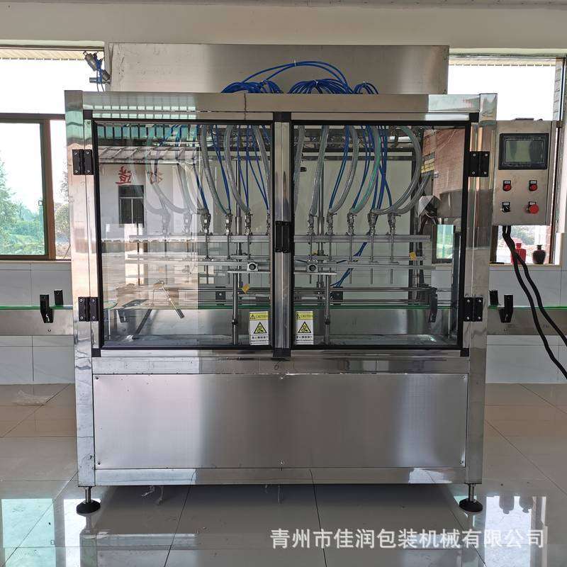 润滑油全自动直线灌装机机油油烟净食用油全自动灌装机