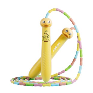 幼儿园初学竹节跳绳儿童小学不打结专用一年级5岁6岁大班小孩软绳