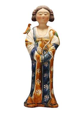 博艺萱唐三彩仕女陶瓷侍女仿古