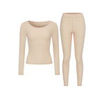 SIINSIIN肌底衣女2025款超薄美肤衣秋冬保暖内衣暖皮秋衣秋裤套装