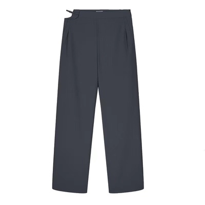 休闲中腰裤镂空长款西裤