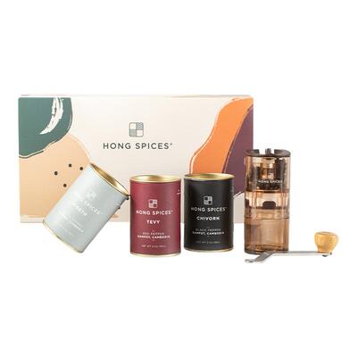 【年后发货】进口HongSpices黑胡椒柬埔寨贡布白胡椒粒香辛料调料