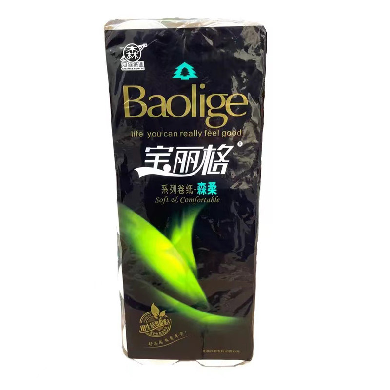 宝丽格加厚实惠装4层可湿水卷纸