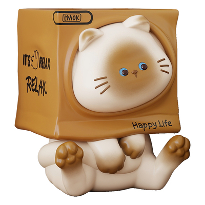 可爱猫咪床头柜置物架桌子