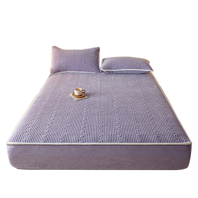 【可定制尺寸】牛奶绒夹棉床笠