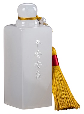 藏钰福高档天然玉石印章