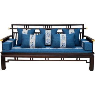 红木沙发坐垫实木沙发垫椅子座垫中式垫子沙发套罩海绵垫防滑定制