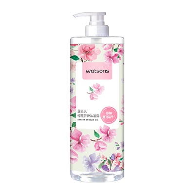 屈臣氏浪漫樱花芳香沐浴露